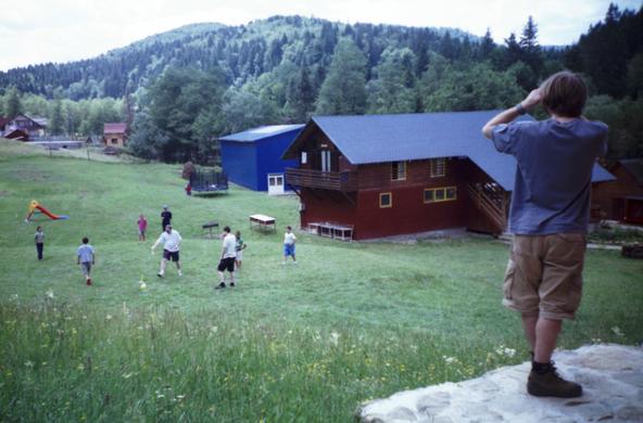 Kids playing at a summer camp