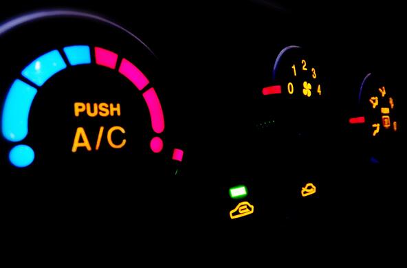 Car air conditioning dashboard image