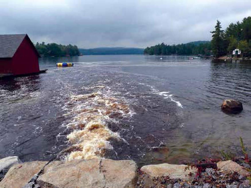 Stormwater flowing into Lake Sunapee