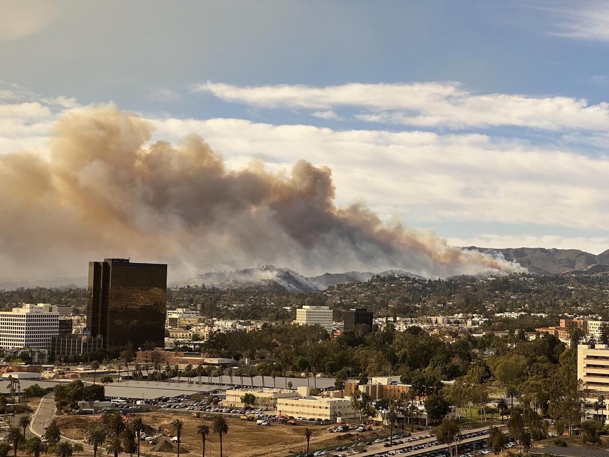 Smoke from the Palisades Fire