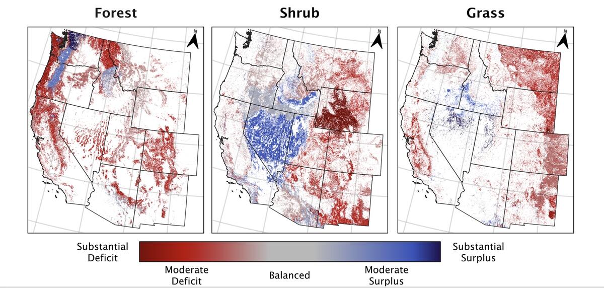 fire deficits in western forests, shrublands, and grasslands